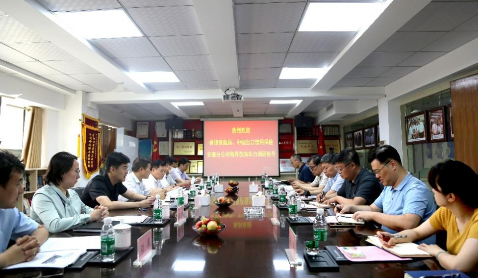 安徽银保监局副局长胡晓春一行来华力调研