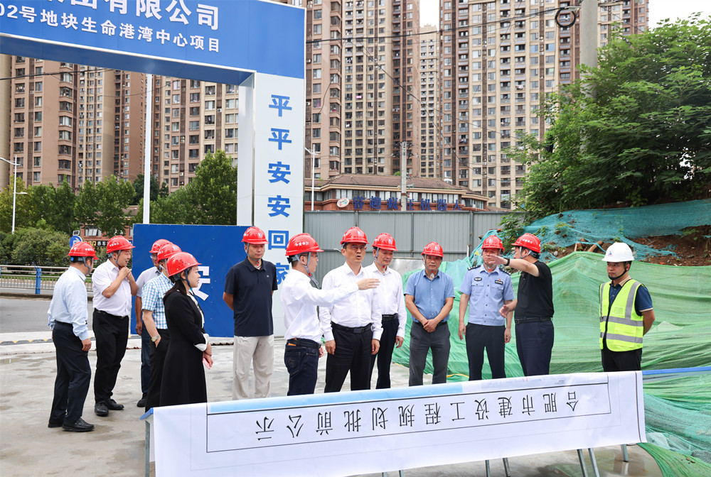 庐阳区委书记高强带队赴生命港湾中心项目调研