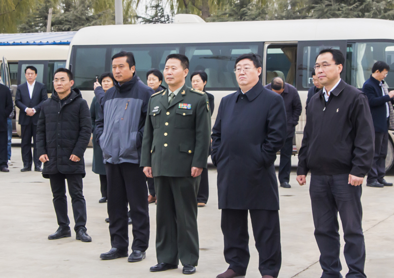 华力集团承建的成武县重点工程迎接菏泽市大项目观摩