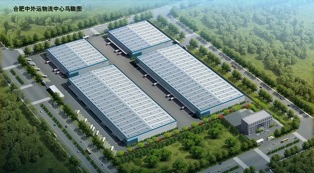 合肥中外运物流中心鸟瞰图 - 办公建筑 - 中安华力