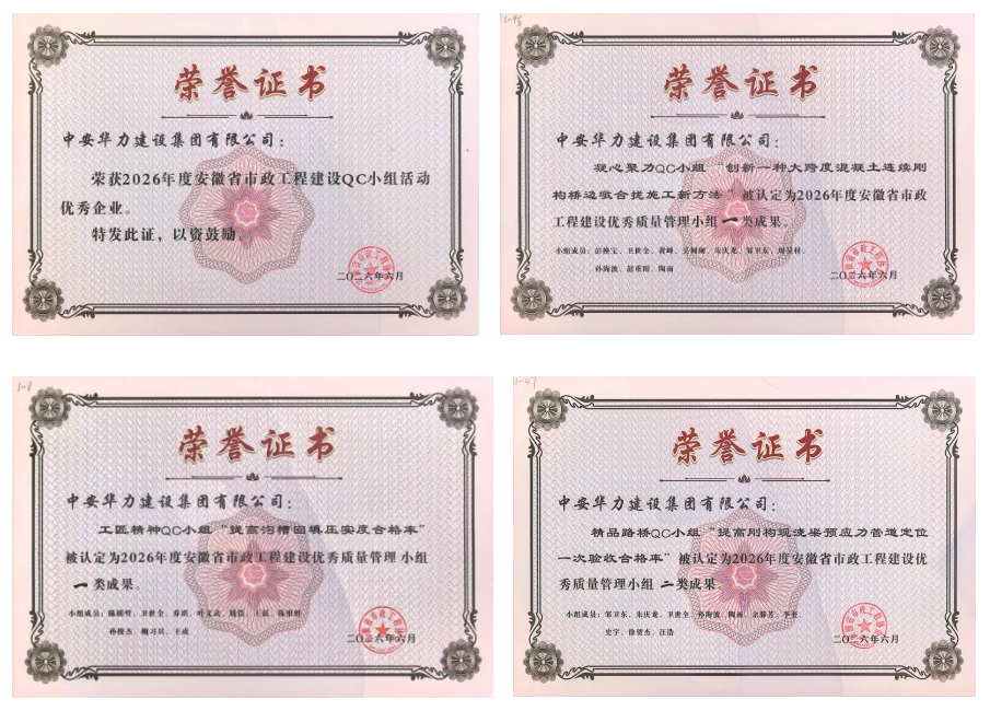 集团再获 QC 小组活动多项省级荣誉